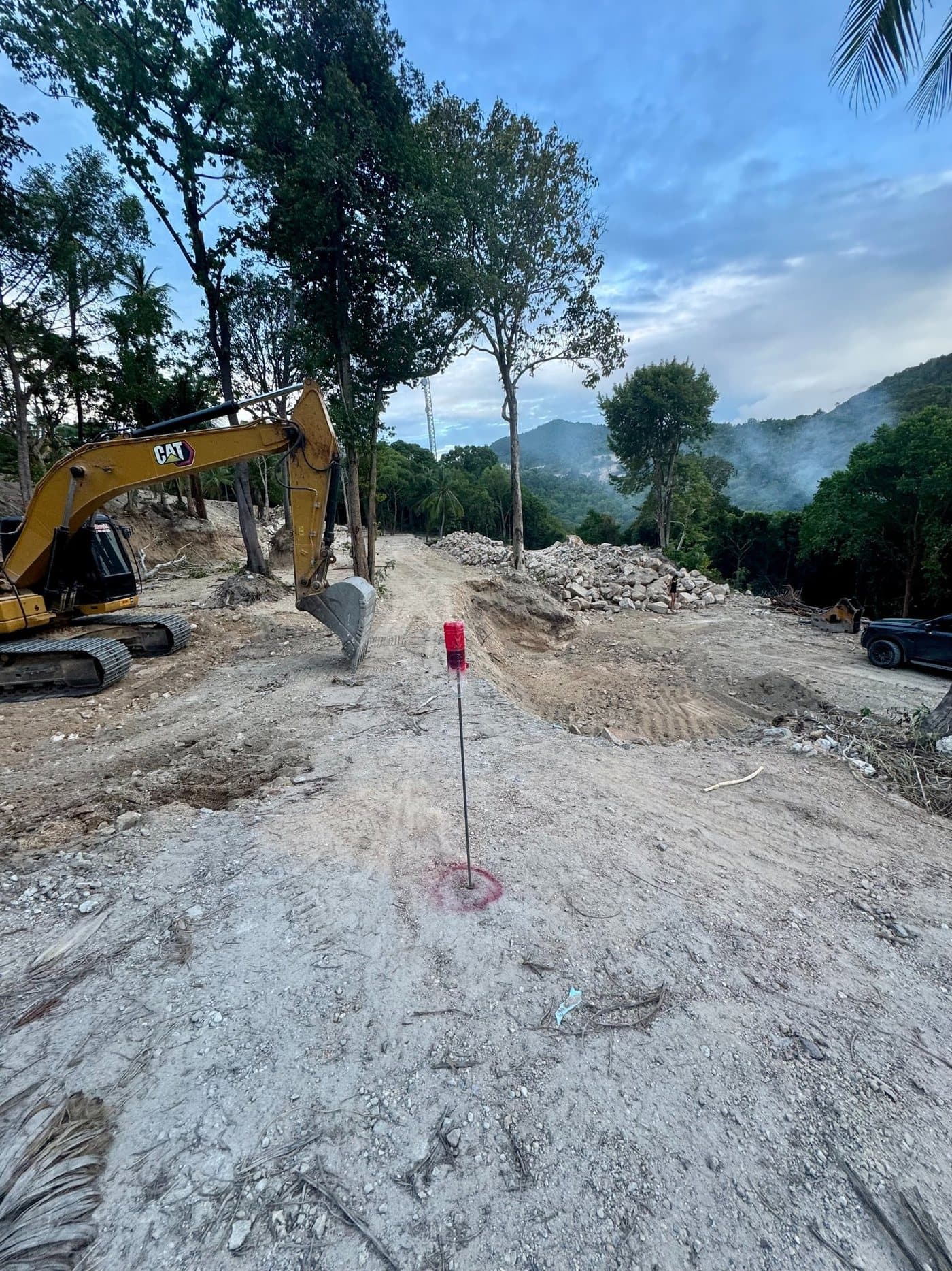 Green Valley construction site — earthworks phase, August 2026