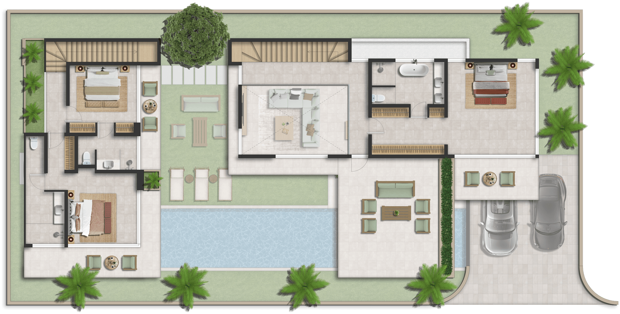 Villa Type B — Upper Floor floor plan