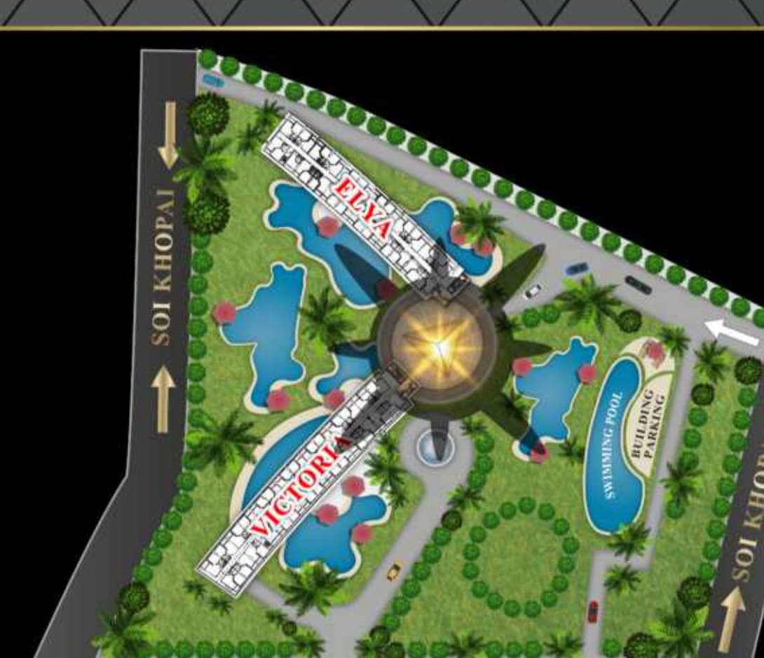 Marina Golden Bay site plan — Victoria and Elya towers